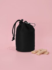 Cocopup Black Dog Poop Pocket Foldable Bowl and Drawstring Trea Bundle - Image 2 of 4