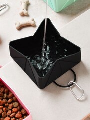 Cocopup Black Dog Poop Pocket Foldable Bowl and Drawstring Trea Bundle - Image 4 of 4