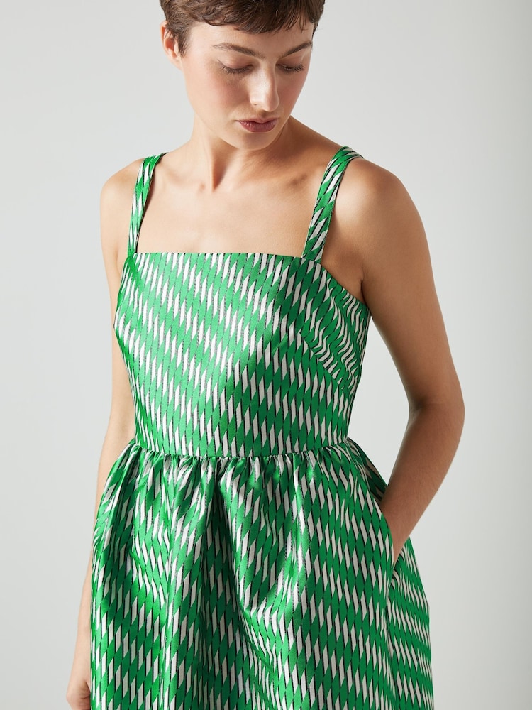 LK Bennett Elodie Geometric Dress - Image 3 of 3 LK Bennett Elodie Geometric Dress - Image 3 of 3
