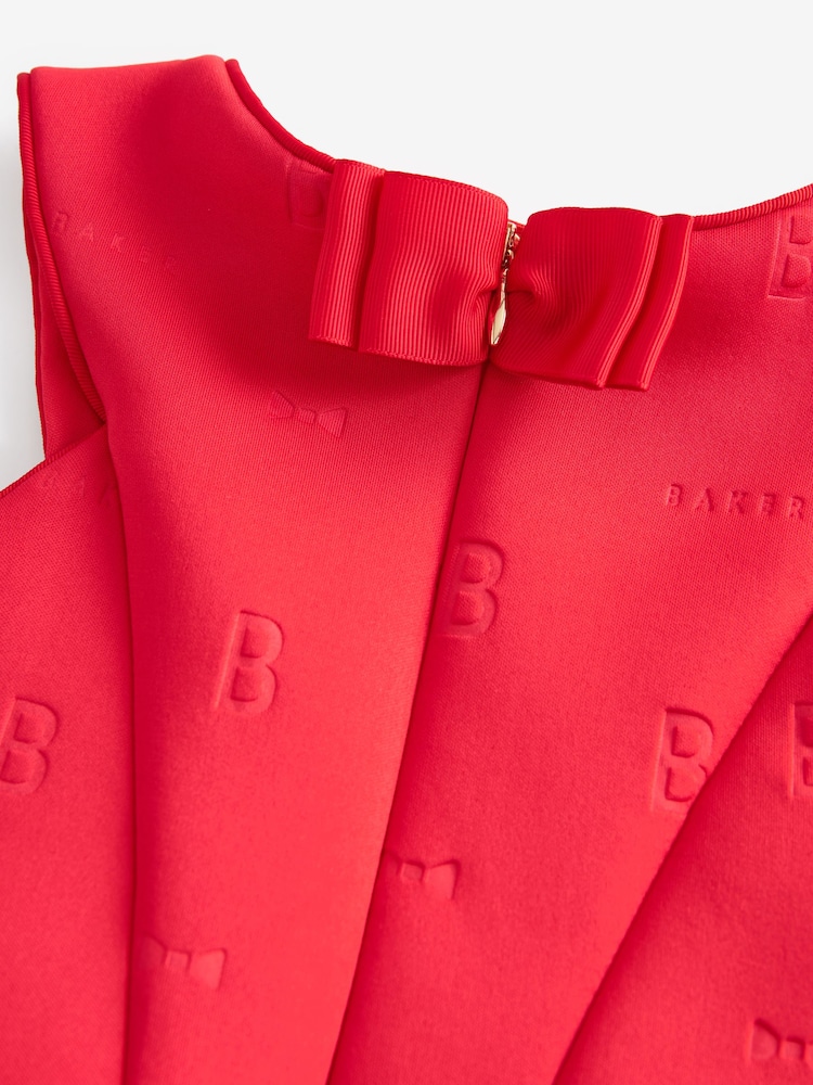 Baker by Ted Baker Red Seam Scuba Dress - Image 8 of 8