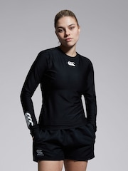 Canterbury Adult Womens Thermoreg Long Sleeve Black Top - Image 1 of 6