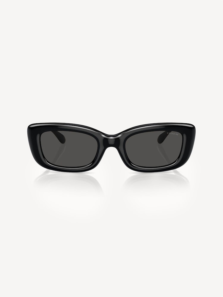 COACH Black Hc8390U Rectangle Sunglasses - Image 1 of 5 COACH Black Hc8390U Rectangle Sunglasses - Image 1 of 5