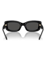 COACH Hc8390U Rectangle Black Sunglasses - Image 3 of 5
