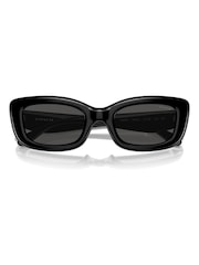 COACH Hc8390U Rectangle Black Sunglasses - Image 4 of 5