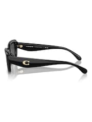 COACH Hc8390U Rectangle Black Sunglasses - Image 5 of 5