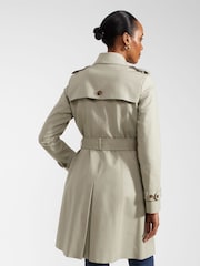 Hobbs Cream/Grey Petite Saskia Trench Coat - Image 2 of 4