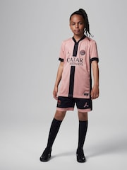 Nike Pink Jr. PSG 24/25 Third Stadium Football Shirt - Image 3 of 8