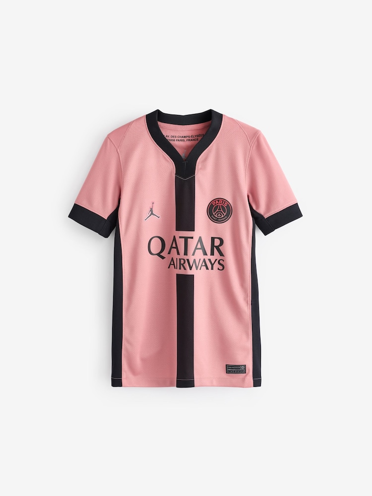 Nike Pink Jr. PSG 24/25 Third Stadium Football Shirt - Image 8 of 8