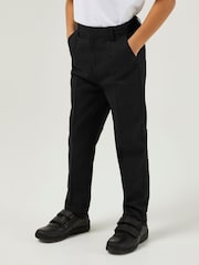 Trutex Boys Regular Leg Black 2 Pack School Trousers - Image 3 of 5