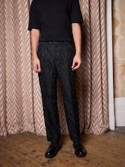 Noir - Edit Textured Pantalon de costume - Image 1 of 1
