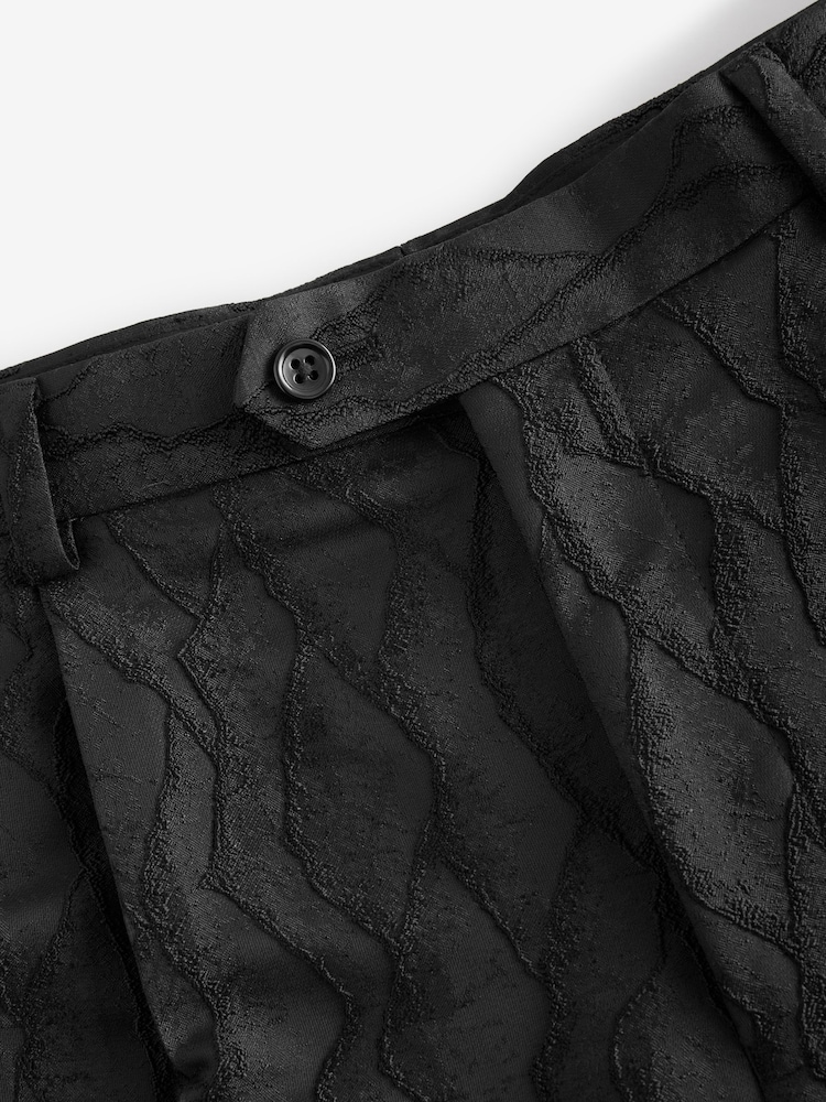 Черный - Edit Textured Suit Trousers - Изображение 8 из 8