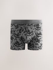 Green/Red/Blue Floral 4 pack Rich Trunks Boxers - Image 3 of 8