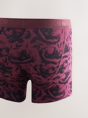 Green/Red/Blue Floral 4 pack Rich Trunks Boxers - Image 6 of 8