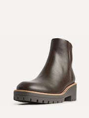 Linzi Brown Rival Wedge Heel Ankle Boots - Image 5 of 5