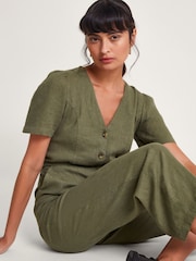Monsoon Green Azalea Tie Jumpsuit - Image 3 of 5