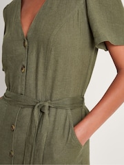 Monsoon Green Azalea Tie Jumpsuit - Image 4 of 5