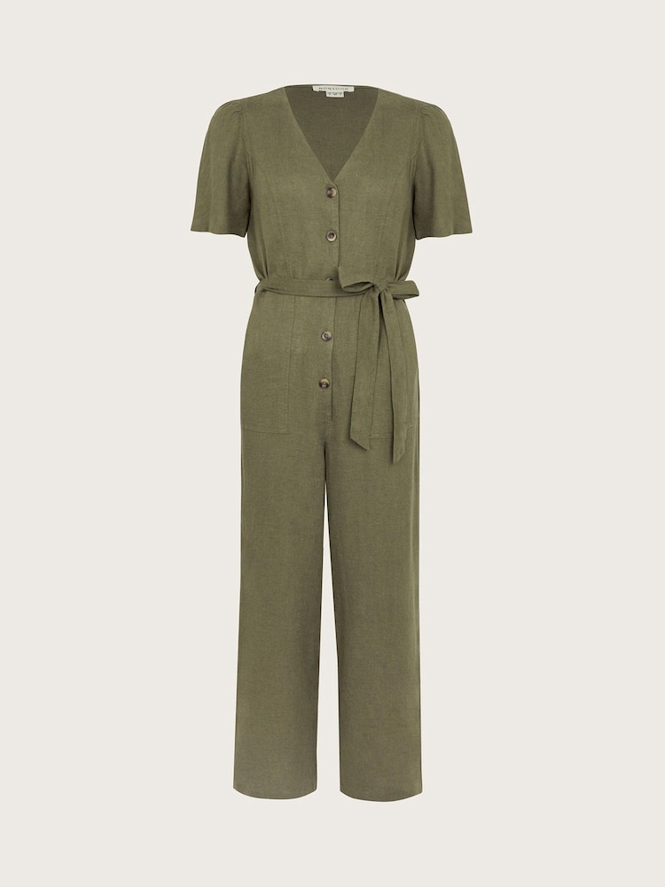 Monsoon Green Azalea Tie Jumpsuit - Image 5 of 5