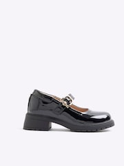 River Island – Mary-Jane-Schuhe aus Lackleder mit Absatz für Mädchen - Bild 1 von 4