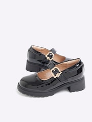 River Island – Mary-Jane-Schuhe aus Lackleder mit Absatz für Mädchen - Bild 4 von 4