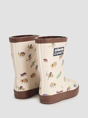 JoJo Maman Bébé Brown Bug Print Wellies - Image 3 of 6