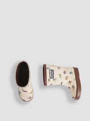 JoJo Maman Bébé Brown Bug Print Wellies - Image 4 of 6