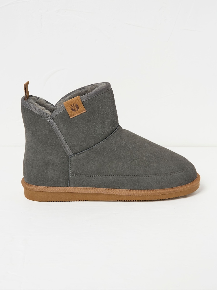 FatFace Suede Slipper Boots - Imagem 1 de 3