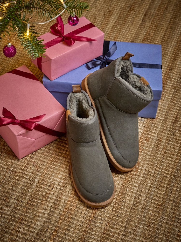 FatFace Suede Slipper Boots - Imagem 3 de 3