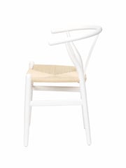 Pacific White Beech Wood and Natural Rope Dining Chair - Image 4 of 6