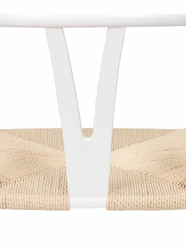 Pacific White Beech Wood and Natural Rope Dining Chair - Image 6 of 6