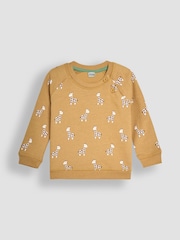 JoJo Maman Bébé Mustard Baby Giraffe Sweatshirt And Cosy Trousers Set - Image 2 of 9