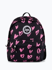 Hype Black Scribble Hearts Backpack, Lunchbag & Bottle Bundle Set - Image 2 of 10