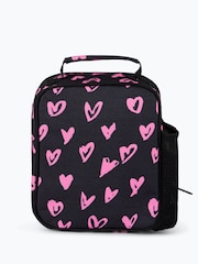 Hype Black Scribble Hearts Backpack, Lunchbag & Bottle Bundle Set - Image 8 of 10