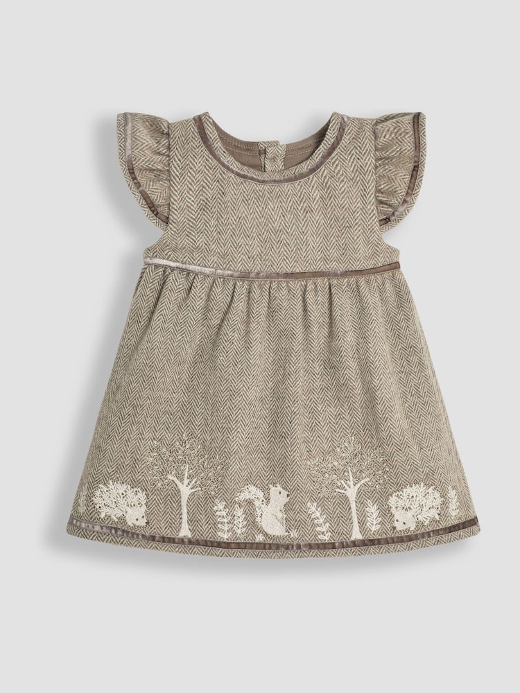 Jojo Maman Bébé – Set aus besticktem Kleid mit Waldlandschaft und Body für Babys - Bild 2 von 6 Jojo Maman Bébé – Set aus besticktem Kleid mit Waldlandschaft und Body für Babys - Bild 2 von 6