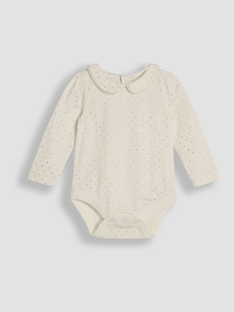 طقم من فستان مطرِّز برسومات الغابة ورداء علوي للبيبي من Jojo Maman Bébé - Image 4 of 6