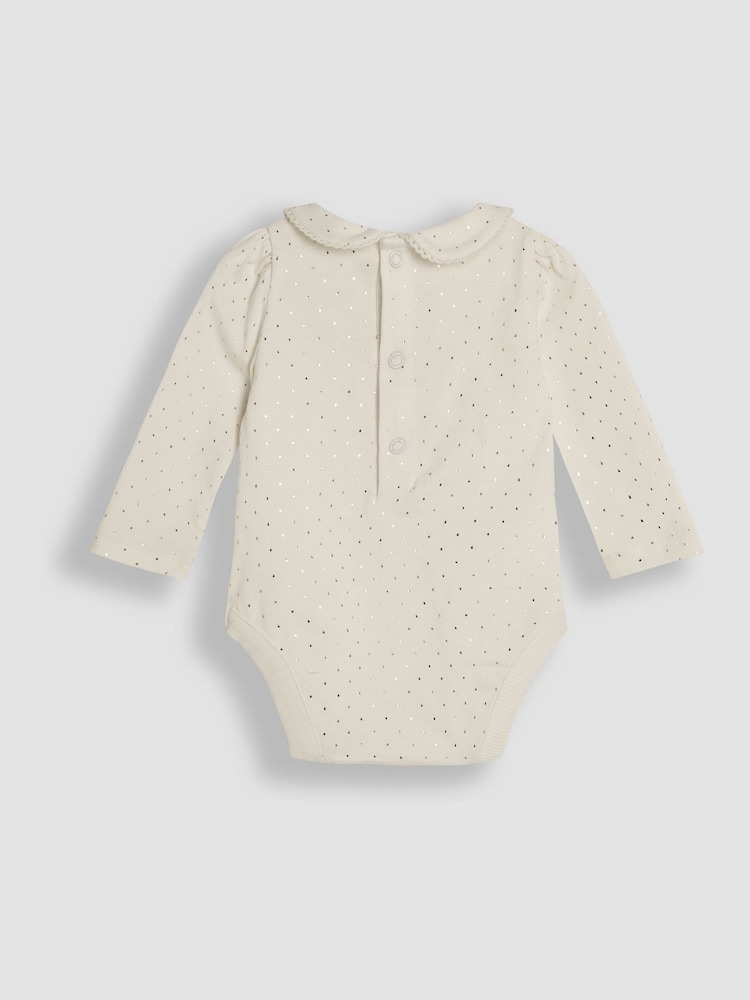 طقم من فستان مطرِّز برسومات الغابة ورداء علوي للبيبي من Jojo Maman Bébé - Image 5 of 6