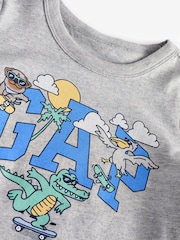 Gap Grey Graphic Short Sleeve T-Shirt (Newborn-5yrs) - Image 3 of 3