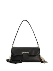 Dune London Dark Black Chelsea Pillow Leather Shoulder Bag - Image 3 of 6
