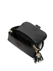 Dune London Dark Black Chelsea Pillow Leather Shoulder Bag - Image 5 of 6