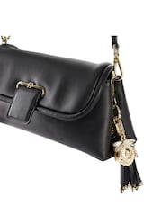 Dune London Dark Black Chelsea Pillow Leather Shoulder Bag - Image 6 of 6