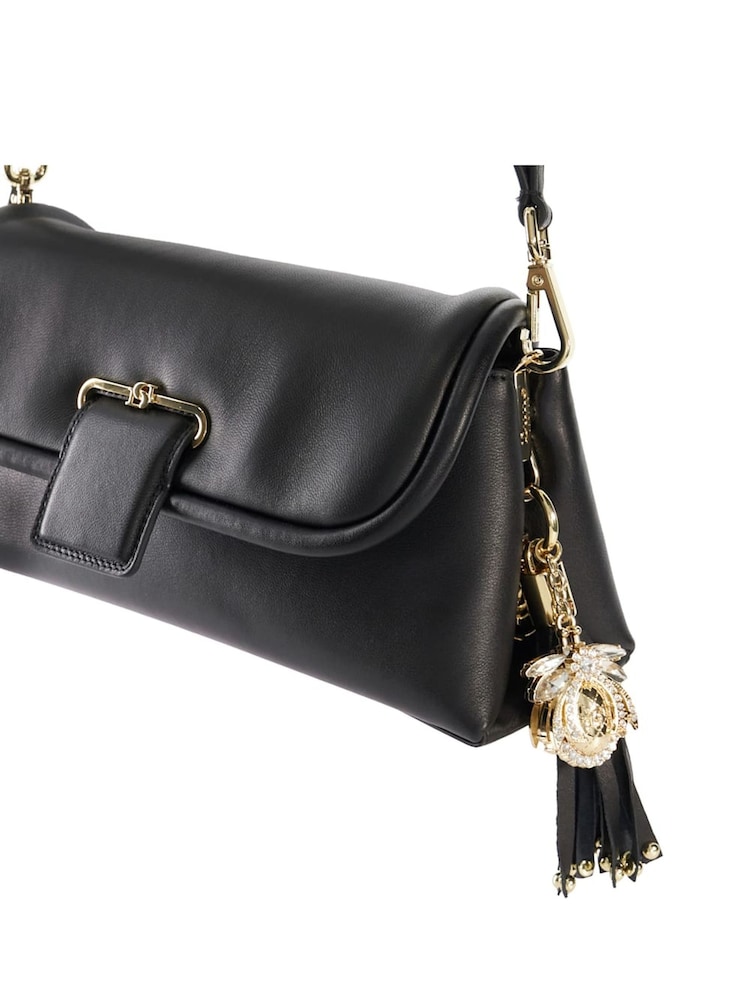 Dune London Dark Black Chelsea Pillow Leather Shoulder Bag - Image 6 of 6 Dune London Dark Black Chelsea Pillow Leather Shoulder Bag - Image 6 of 6