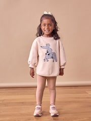 Pale Pink Sweatshirt & Leggings Set (3mths-7yrs) - Image 1 of 7
