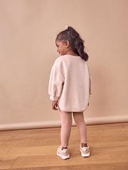 Pale Pink Sweatshirt & Leggings Set (3mths-7yrs) - Image 2 of 7