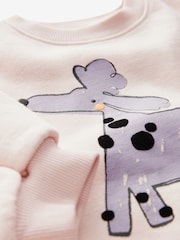 Pale Pink Sweatshirt & Leggings Set (3mths-7yrs) - Image 7 of 7