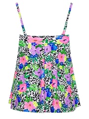 Yours Curve Multi Floral Dalmatian Print Tankini Top - Image 6 of 6