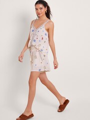 Monsoon Natural Arti Embroidered Shorts - Image 1 of 5