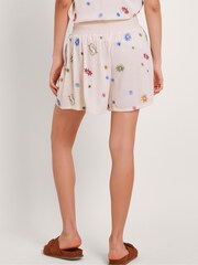 Monsoon Natural Arti Embroidered Shorts - Image 3 of 5