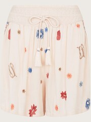 Monsoon Natural Arti Embroidered Shorts - Image 5 of 5