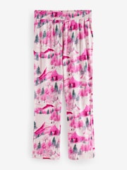 Bath & Body Works Pink/Cream 100% Cotton Jersey Ski Pyjamas - Image 7 of 10