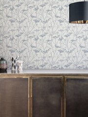 Clarissa Hulse Blue Wild Chervil Dover Wallpaper - Image 1 of 4