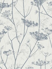 Clarissa Hulse Blue Wild Chervil Dover Wallpaper - Image 2 of 4